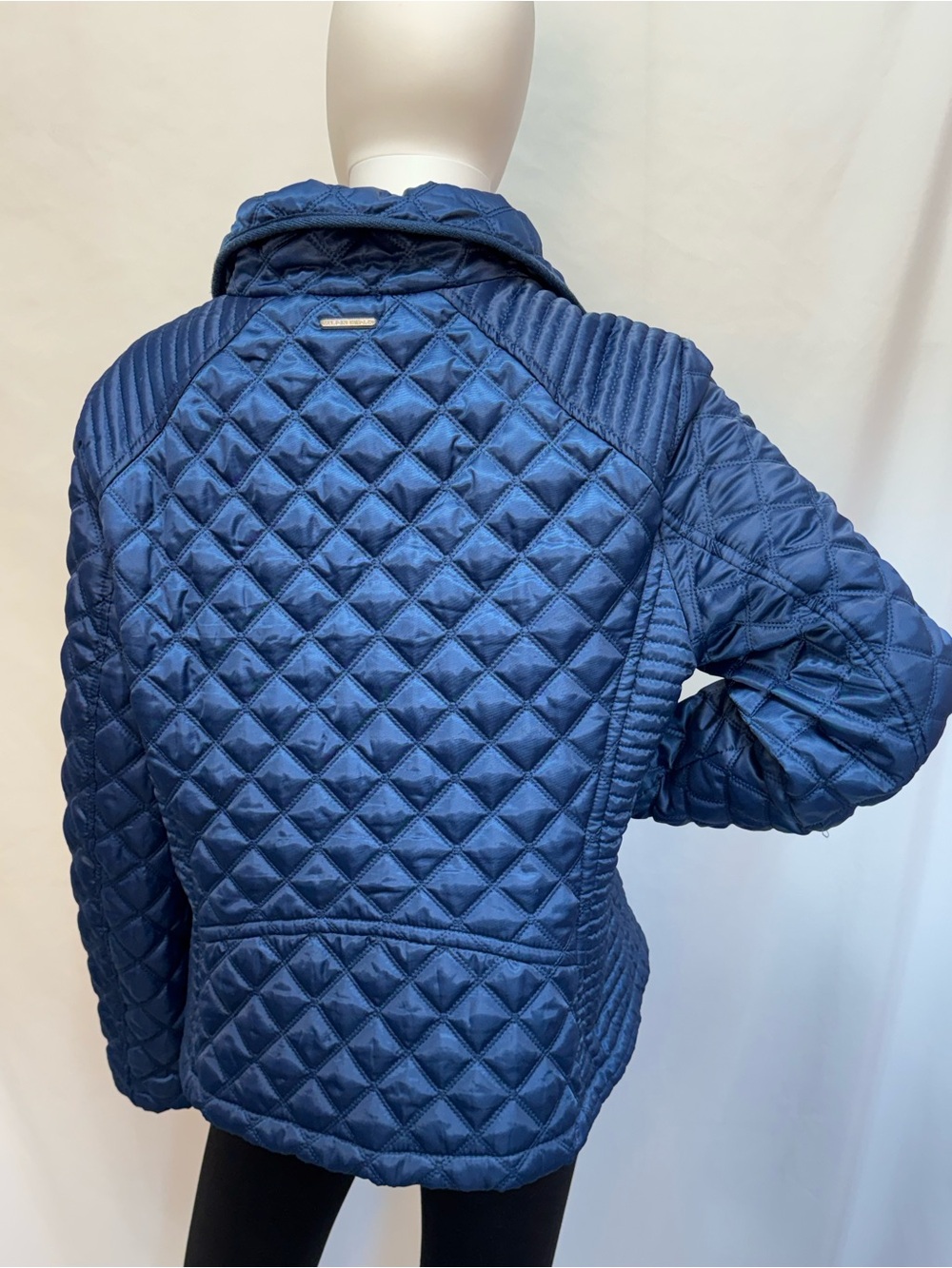 Marc New York Andrew Marc Diamond Quilted Navy Full Zip Up Jacket - Picture 6 of 13